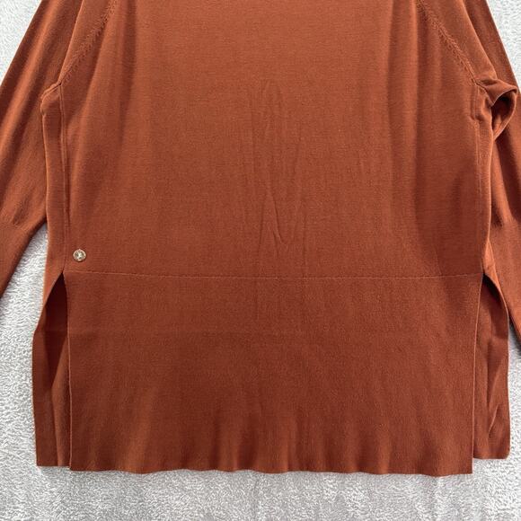 Joseph Ribkoff Sweater Womens XL Cinnamon Rib Knit Tunic Mock Neck Long Sleeve - Picture 4 of 11